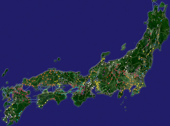 群雄の跫音 初期勢力地図